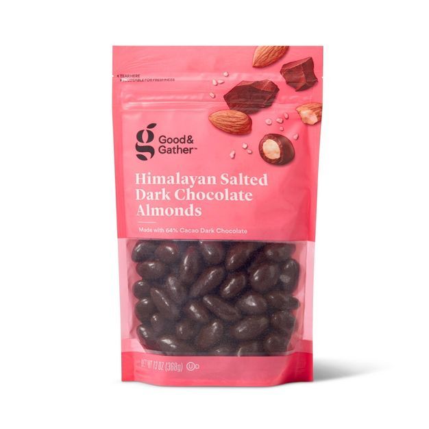 Himalayan Salted Dark Chocolate Almonds - 13oz - Good & Gather™ | Target