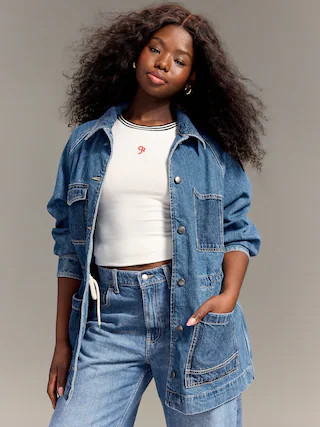 Old Navy x Christopher John Rogers Chore Utility Jean Jacket | Old Navy (US)