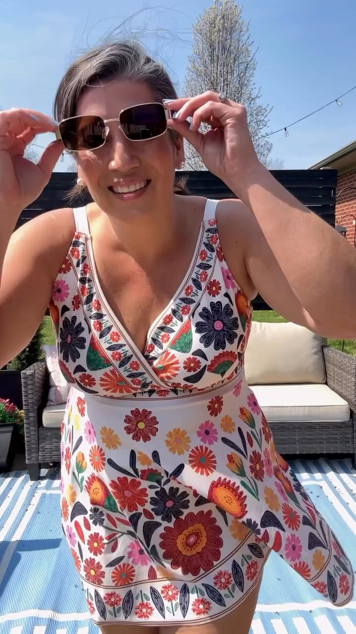 This two piece swim dress is fabulous! 
It has pockets, adjustable straps , and removable pads ✨ available in sizes 10-30. 

There’s a couple of dresses in the same pattern - would be cute for matching vacay outfits. 🏝️ Makes packing super easy. 

Follow the creator: @nicholebabinec for more great mid to plus size outfits ideas 

Check out @bloomchic for sizes 10-30 

#bloomchic #allbodiesaregoodbodies #plussizeswimwear

#LTKSwim #LTKMidsize #LTKPlusSize