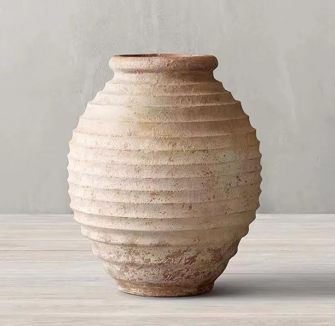 Ceramic White Vase, Grass Dried Flowers Plants, Frosted Elegant Vase for Modern Table Shelf Weddi... | Amazon (US)