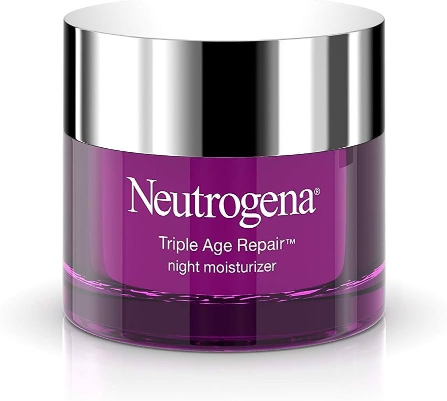 Neutrogena Triple Age Repair Night Cream, Vitamin C, Wrinkle & Dark Spot Remover, Firming Face & ... | Amazon (US)
