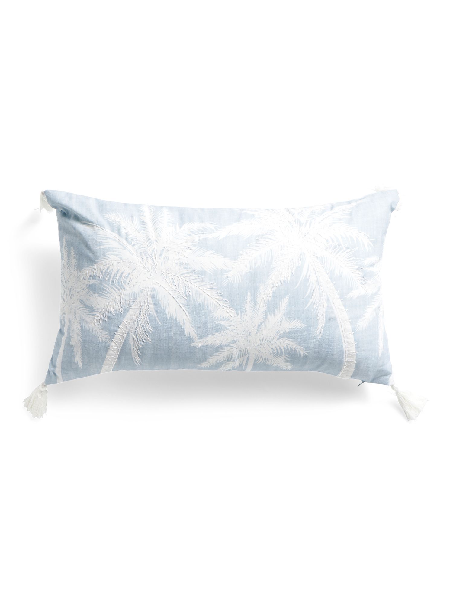 14x24 Indoor Outdoor Paulina Palms Pillow With Tassels | TJ Maxx