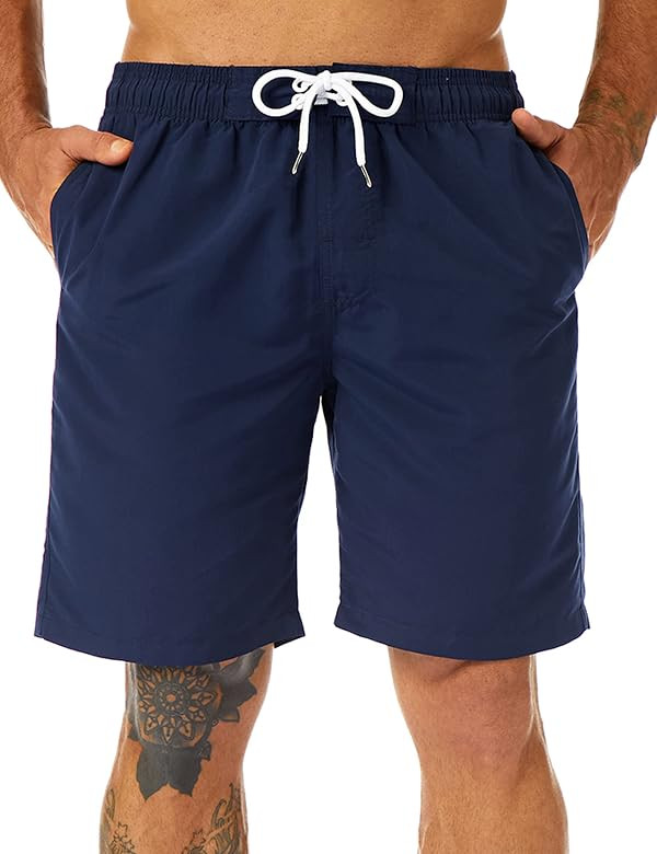 KAILUA SURF Mens Swim Trunks Long, Quick Dry Mens Boardshorts, 9 Inches Inseam Mens Bathing Suits... | Amazon (US)