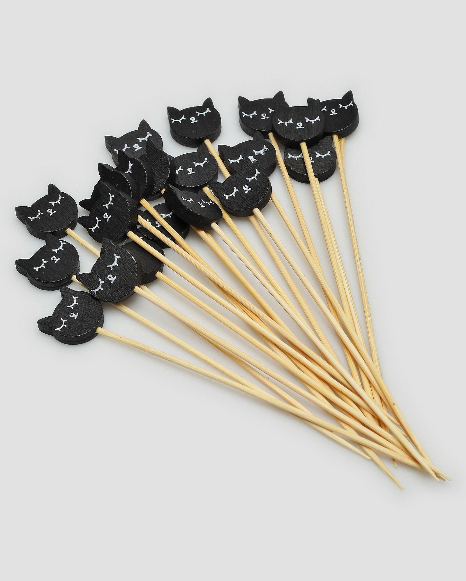 Kit palitos de aperitivo 20 peças gatinhos preto | Casa Riachuelo | Riachuelo (BR)