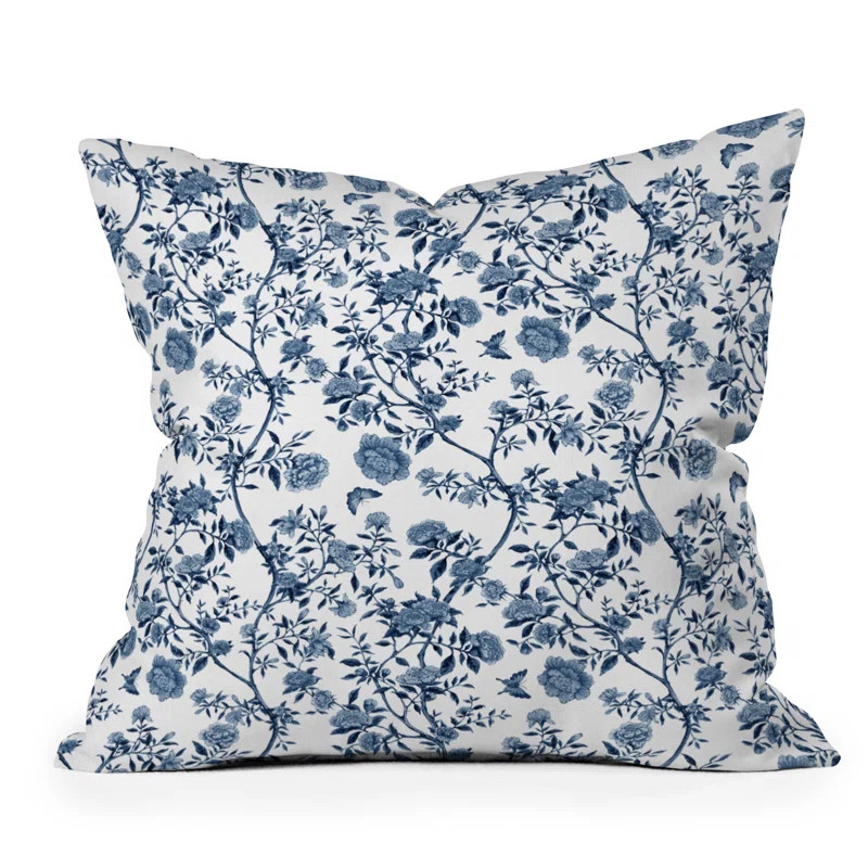 Floral Polyester Indoor/Outdoor Throw Pillow | Wayfair North America