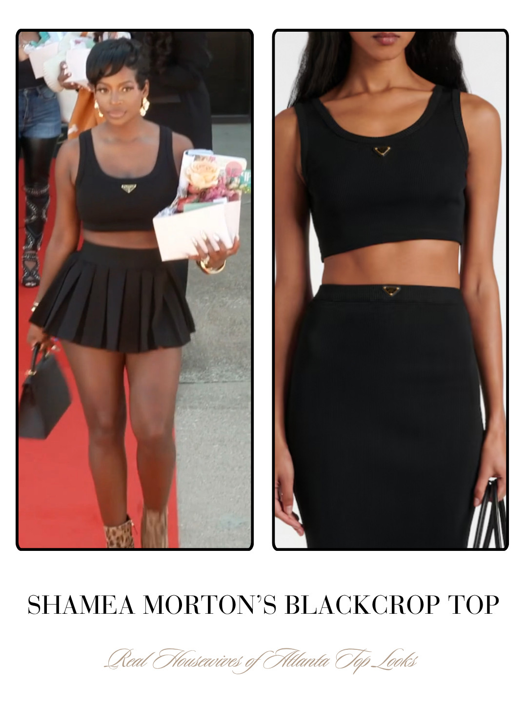 Shamea Morton's Black Crop Top 

 
