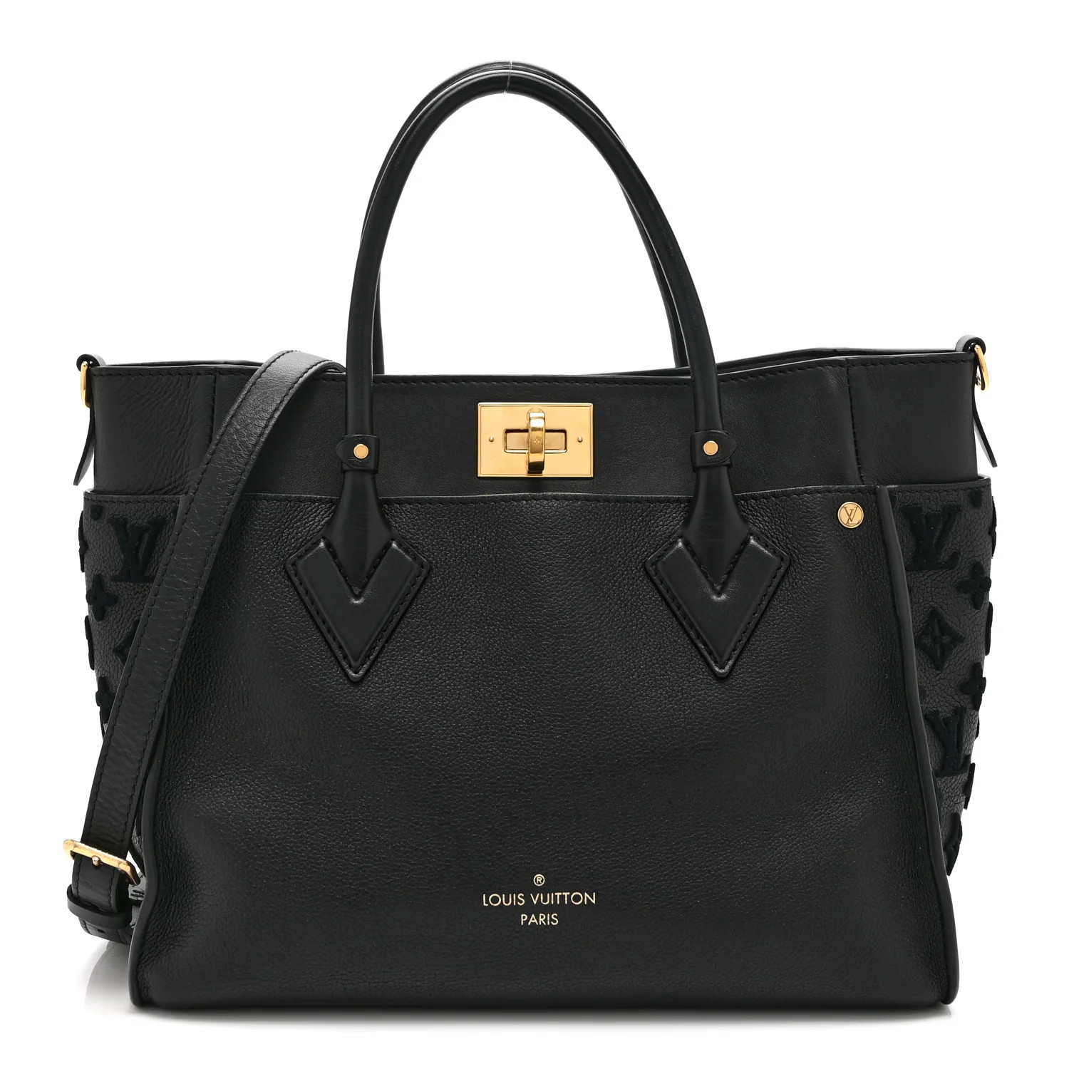 Louis Vuitton Calfskin Monogram Tufting On My Side Black 1918434 | FASHIONPHILE (US)