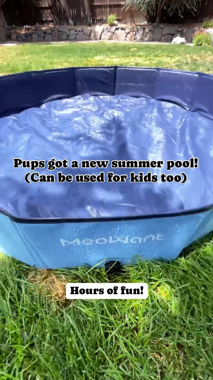 Bought and the dogs love!!! 
Meowant Foldable Dog Pool, Hard Plastic Dog Pool, Collapsible Dog Pool, Large Dog Swimming Pool, Portable Dog Bath Tub, XL Dog Pool, Kiddie Pool for Dogs, Indoor Outdoor Pet Pool, Durable Dog Bathing Tub, Extra Large Dog Pool

#LTKSummerSales #LTKHome #LTKSeasonal