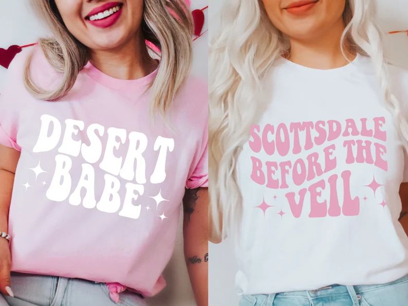 Scottsdale Before the Veil Scottsdale Bachelorette Shirts - Etsy | Etsy (US)
