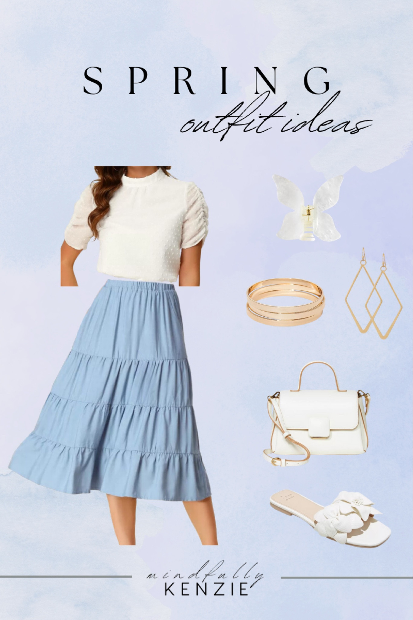 Spring Outfit Ideas

Spring fashion  spring outfit  spring style  blue skirt  gold accessories  butterfly clip  sandals  white handbag 

#LTKSeasonal #LTKfindsunder50 #LTKstyletip