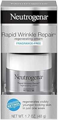 Neutrogena Rapid Wrinkle Repair Retinol Cream, Anti-Wrinkle Face & Neck Cream with Hyaluronic Aci... | Amazon (US)