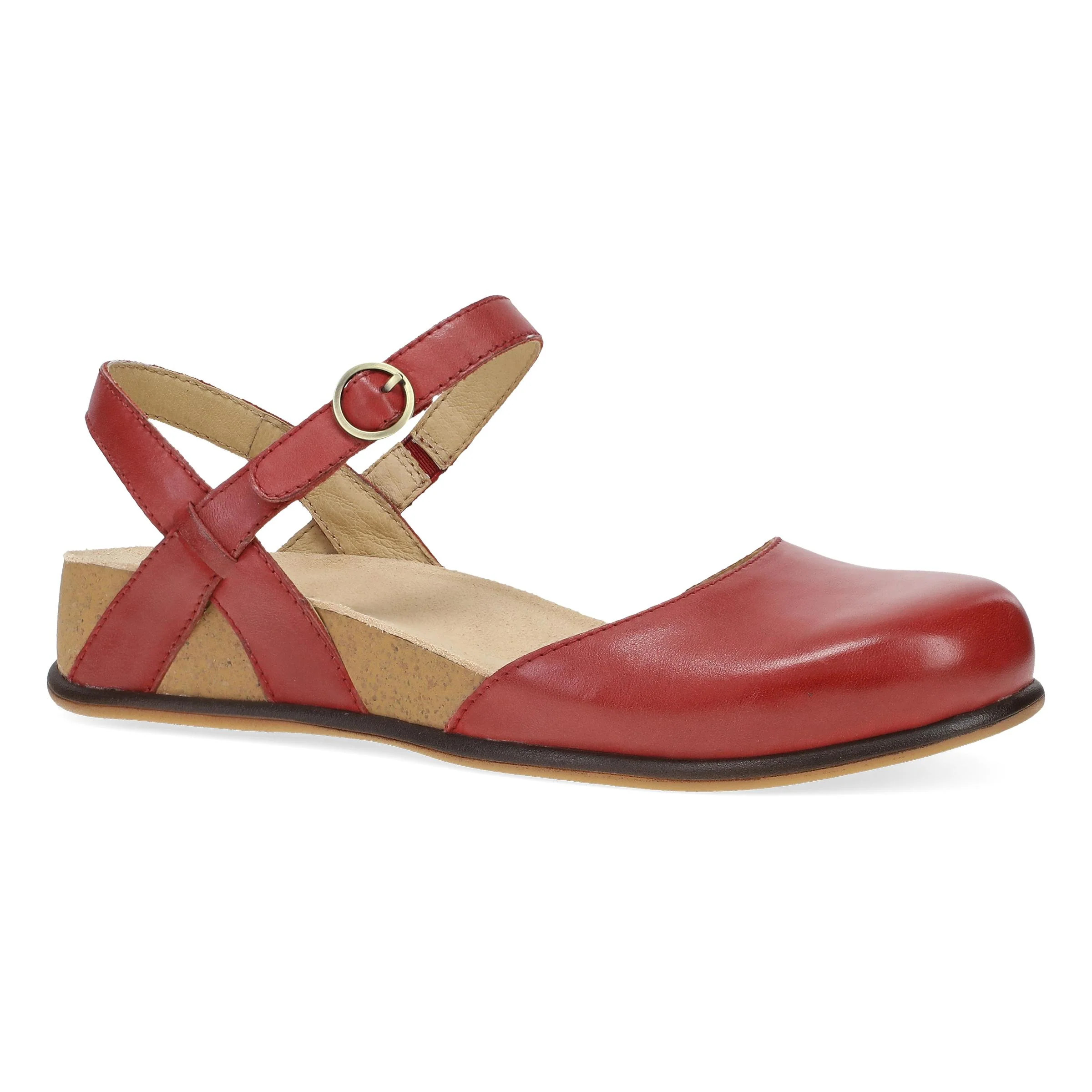 Christine Red Burnished Nappa | Dansko