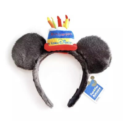 Disney Hong Kong Disneyland Happy Birthday Cake Ears Headbands Anniversary  | eBay | eBay US