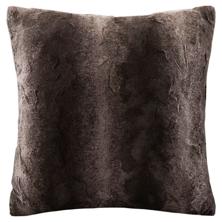 20"x20" Oversize Marselle Faux Fur Square Throw Pillow - Madison Park | Target