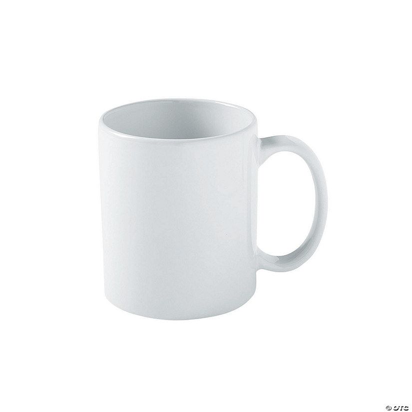 DIY Ceramic White Coffee Mugs - 4 Pc. | Oriental Trading Company