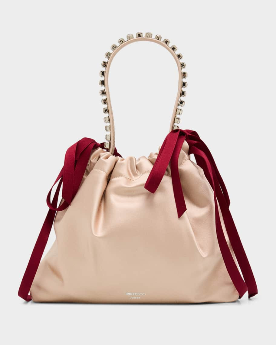 Jimmy Choo Drawstring Mini Top-Handle Bag | Neiman Marcus