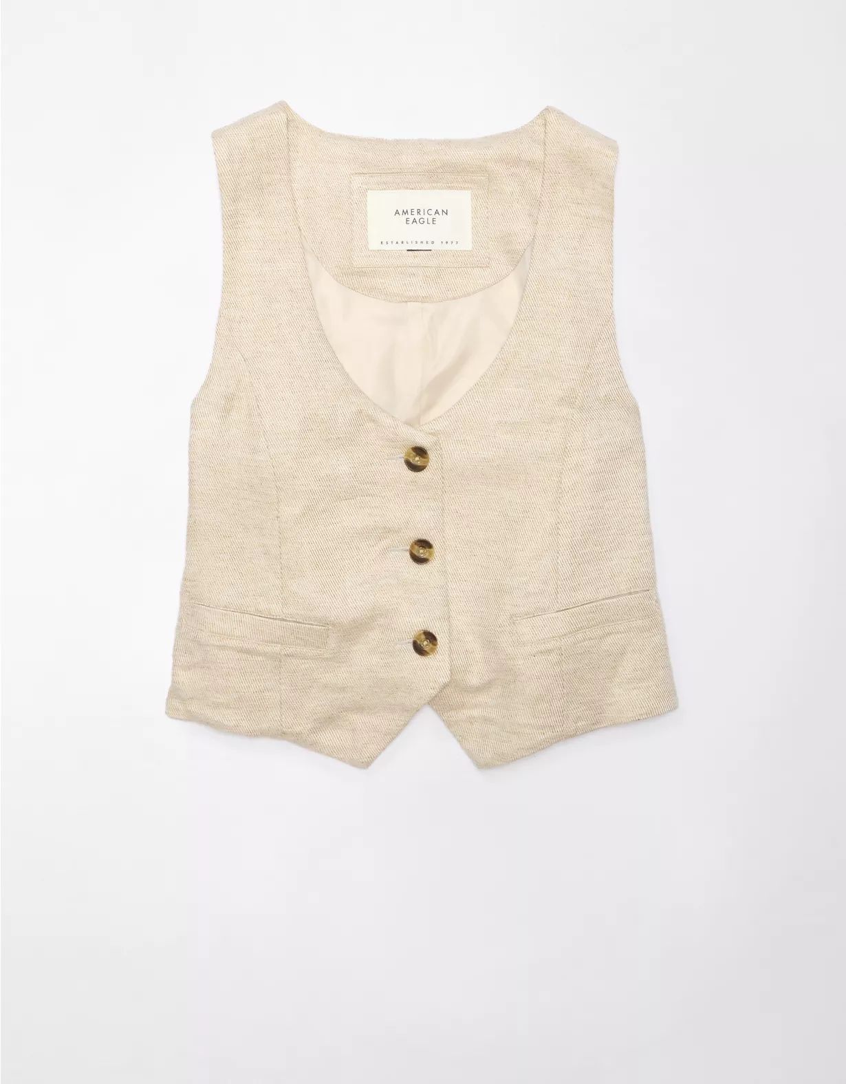 AE Twill Vest | American Eagle Outfitters (US & CA)