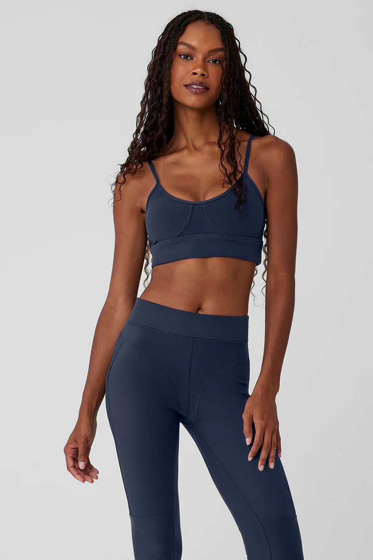Alosoft Head Start Bra - Navy | Alo Yoga (US)