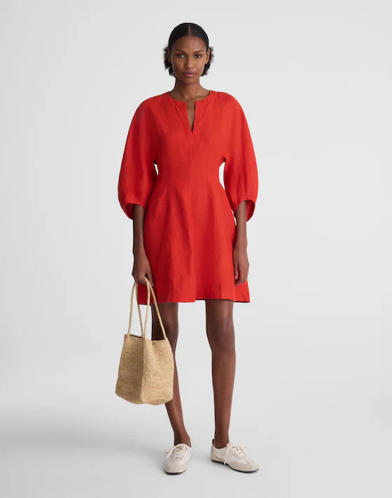 Splitneck Mini Dress | Madewell
