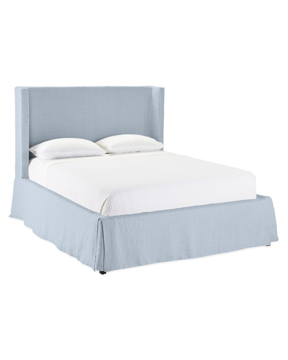 Tall Broderick Slipcovered Bed | Serena and Lily