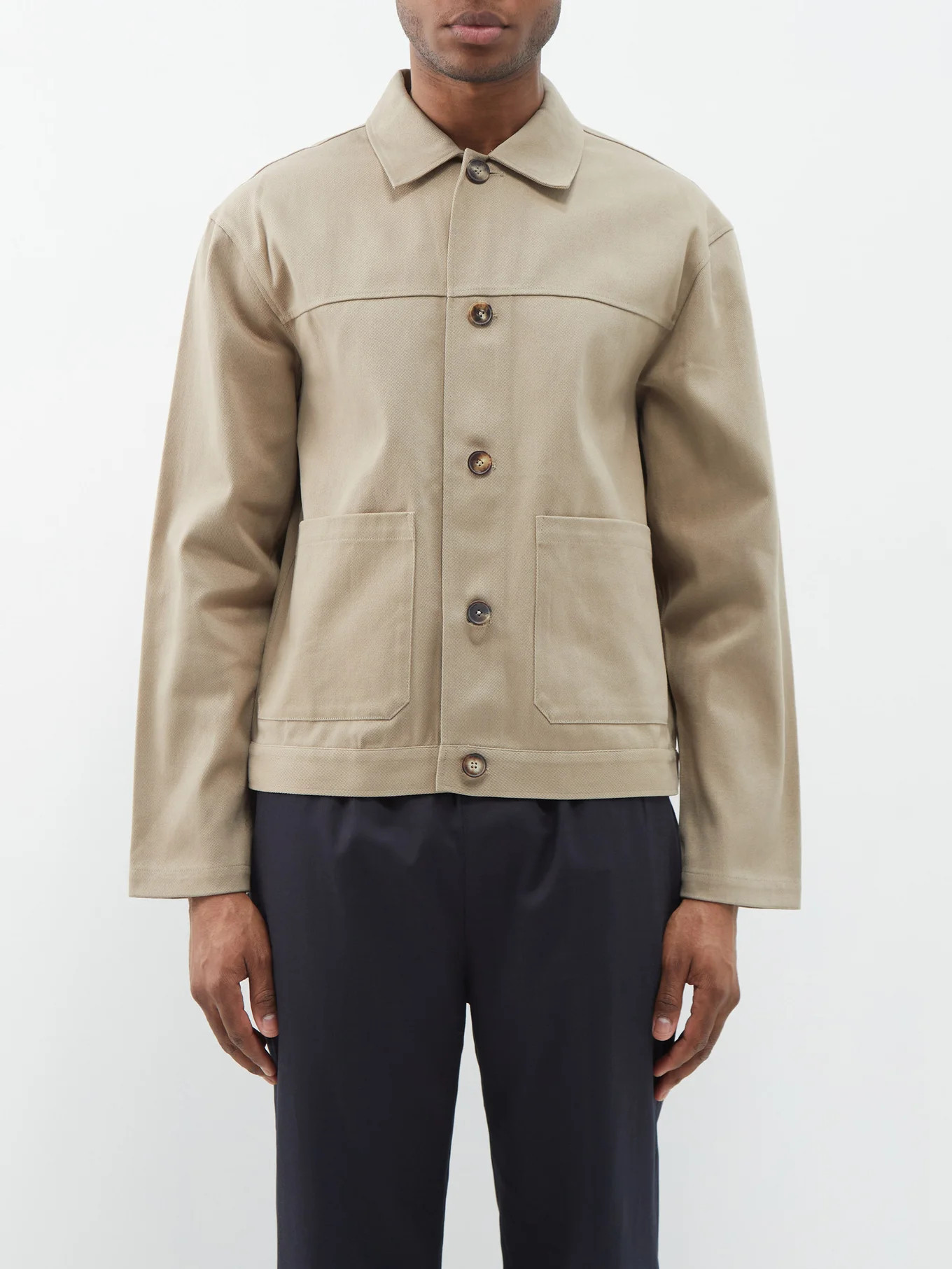 Patch-pocket cotton-twill overshirt | Matches (APAC)