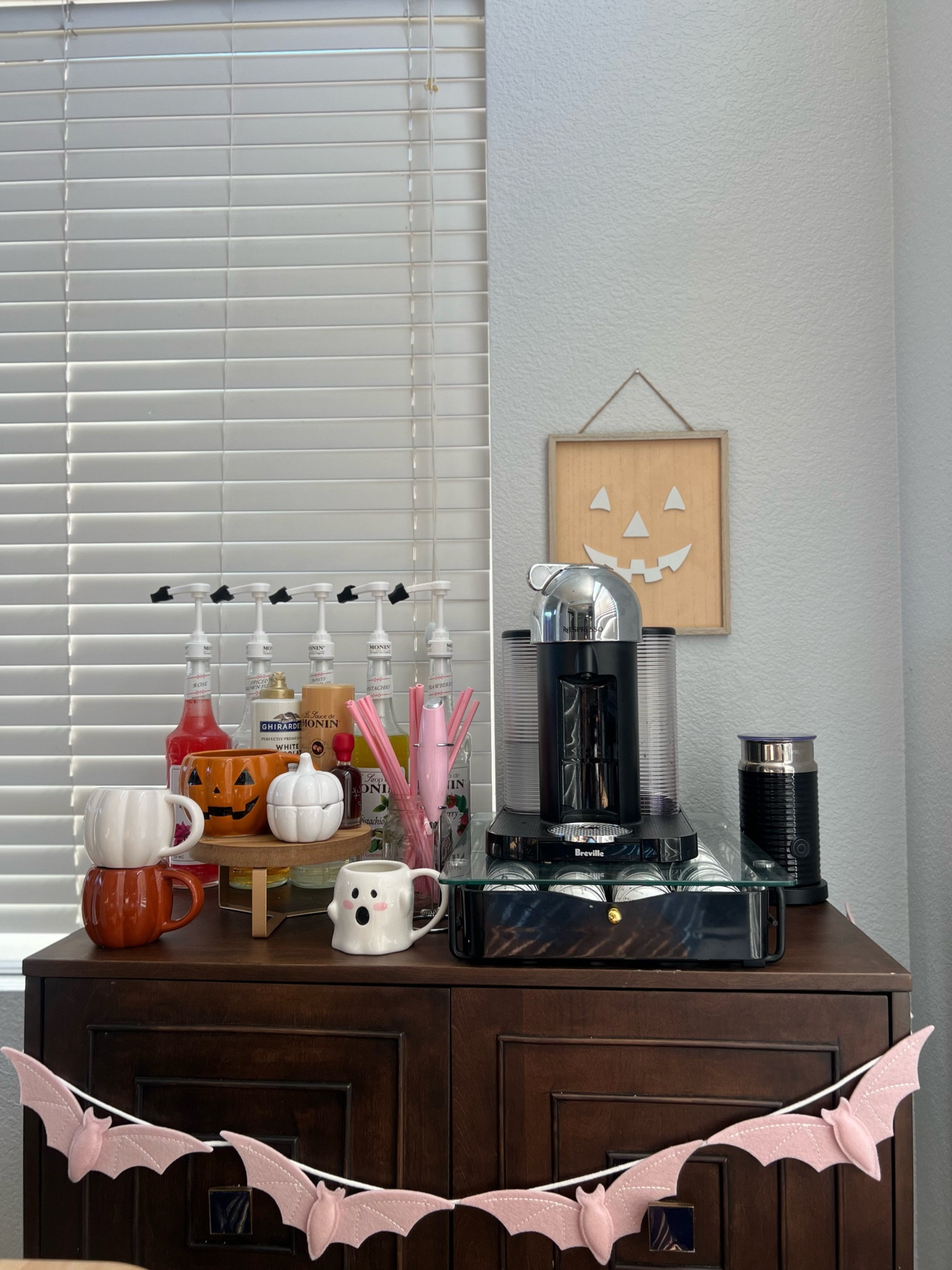 Halloween decor for my coffee corner 

#LTKSeasonal #LTKhome #LTKHalloween