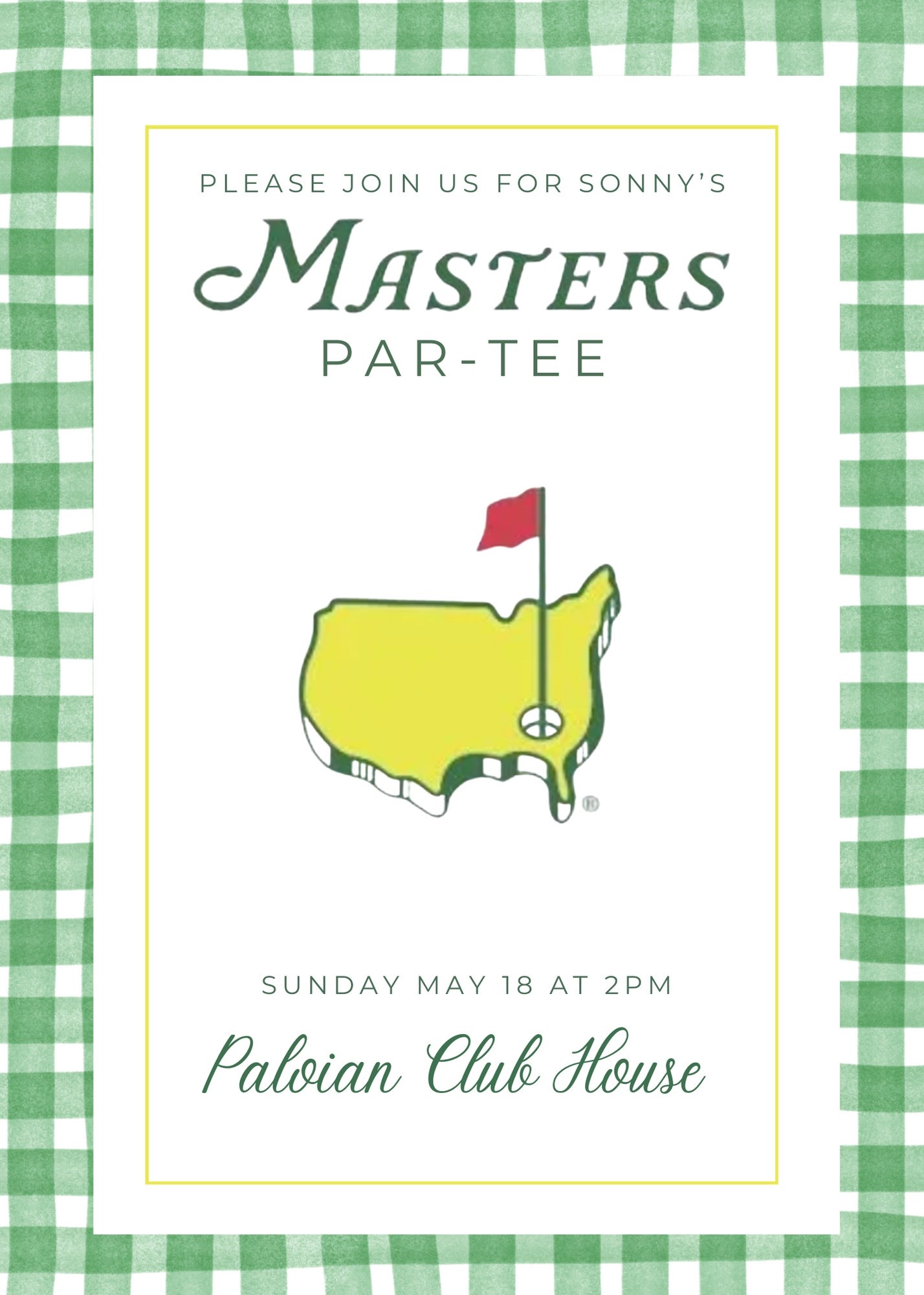 Masters party essentials!