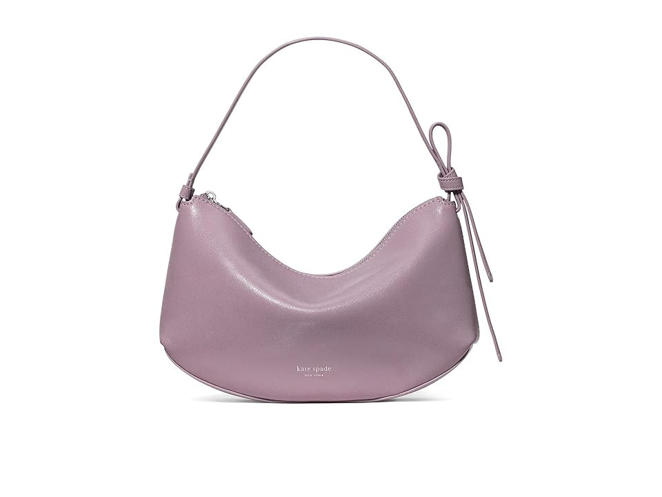 Kate Spade New York Loop Glazed Leather Shoulder Bag Shoulder Women's Handbags Market Purple | Zappos
