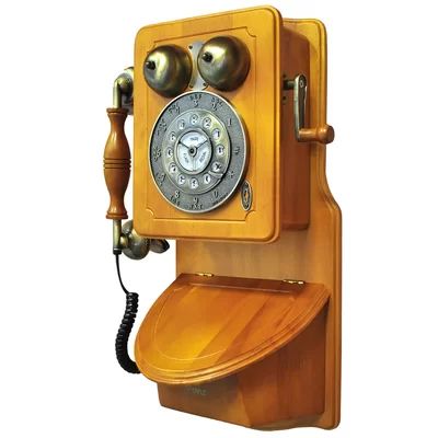 Retro Country-Style Wall Phone Pyle | Wayfair North America