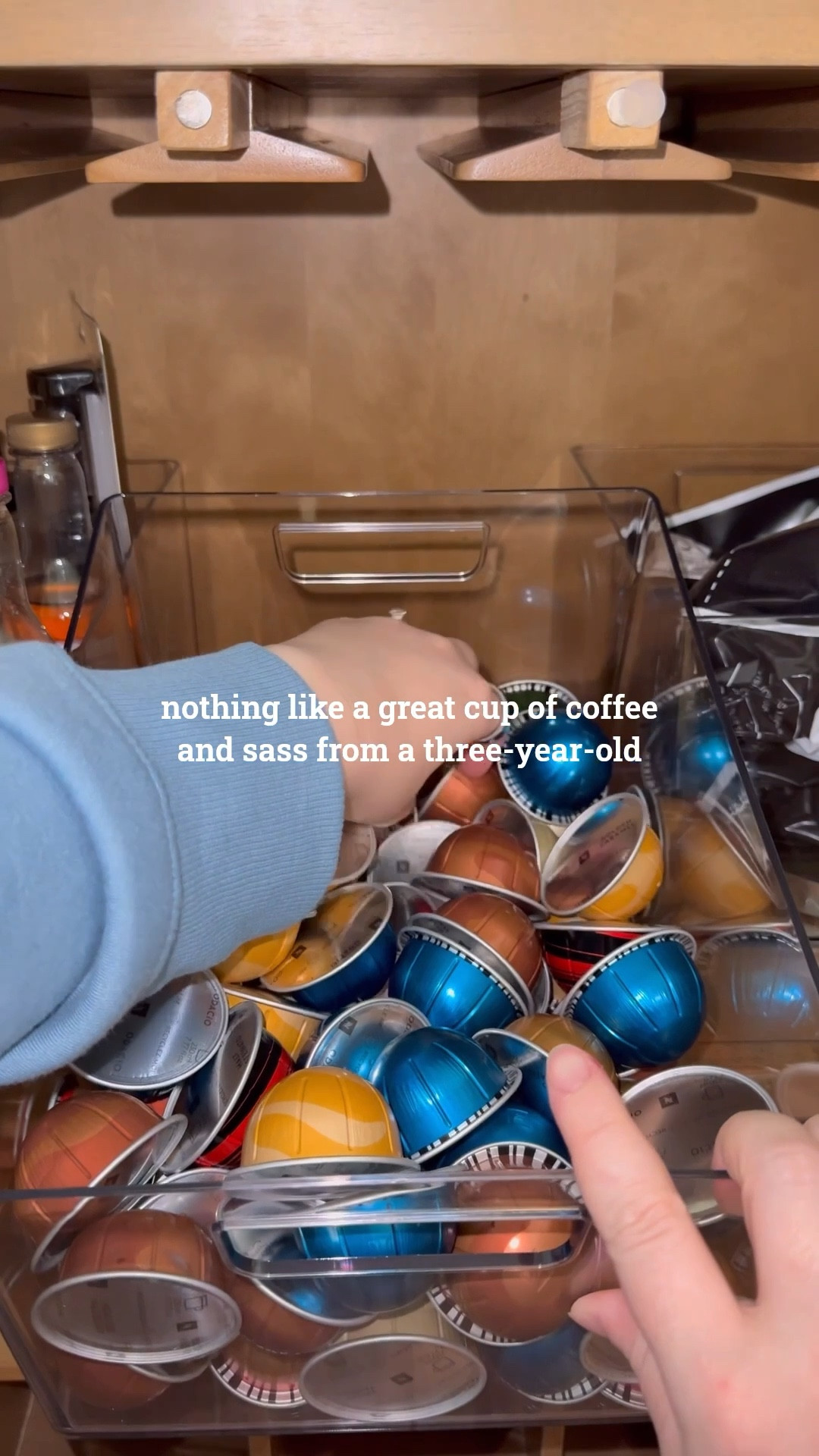 I take pride in my coffee cabinet and it makes me so happy every day. Organize the things you love so you can keep loving them. 😜☕️ 

#coffeecabinet #coffeebar #organizedhome #toddlermom #realisticmomlife #chicpeachaf