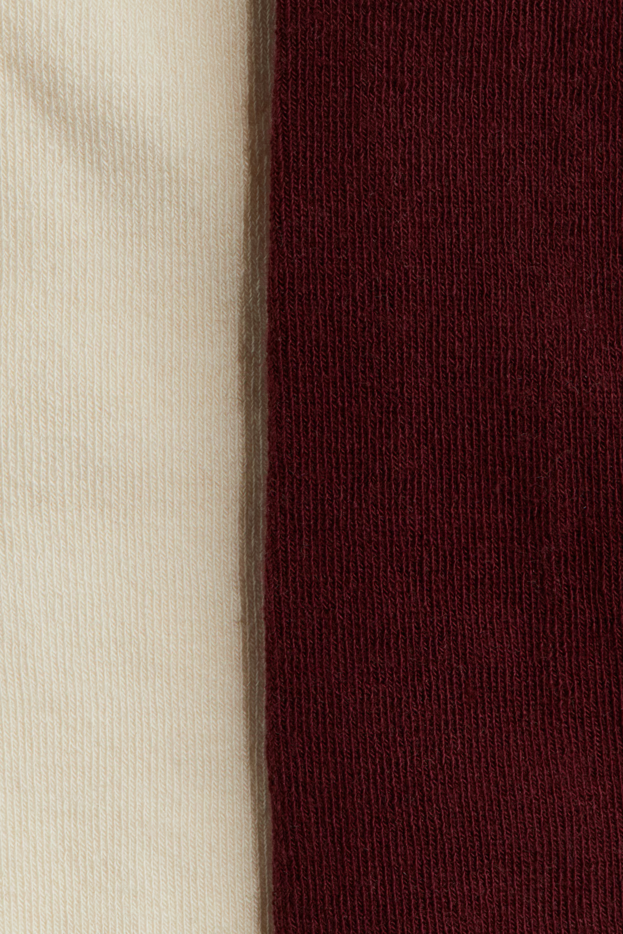 2-pack Tights - Cream/dark red - Kids | H&M US | H&M (US + CA)