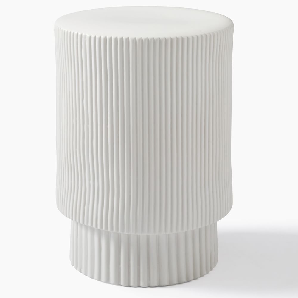 Fluted Side Table (13"&ndash;16") | West Elm (US)