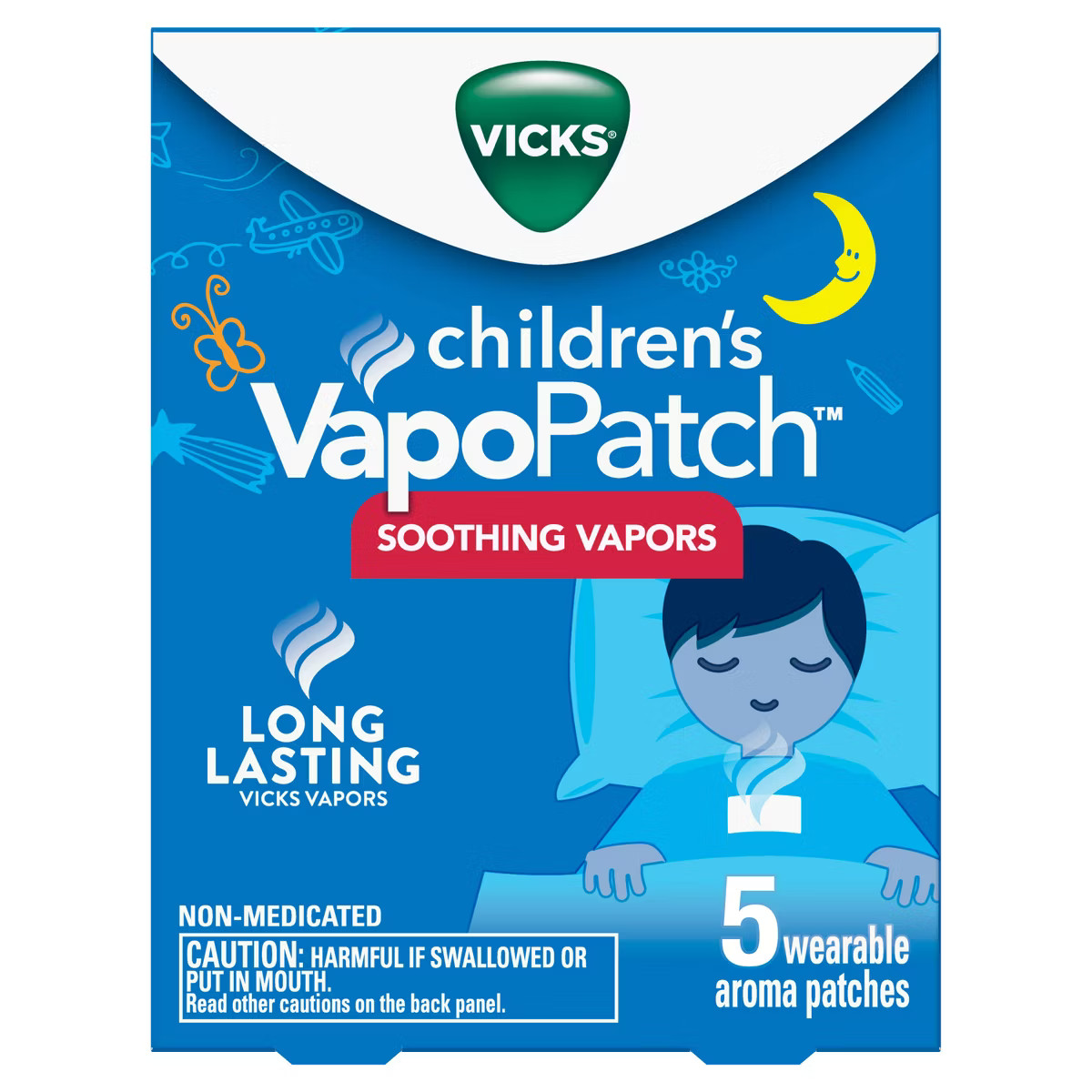 Vicks Children's VapoPatch with Long Lasting Soothing Vapors - Menthol - 5ct | Target