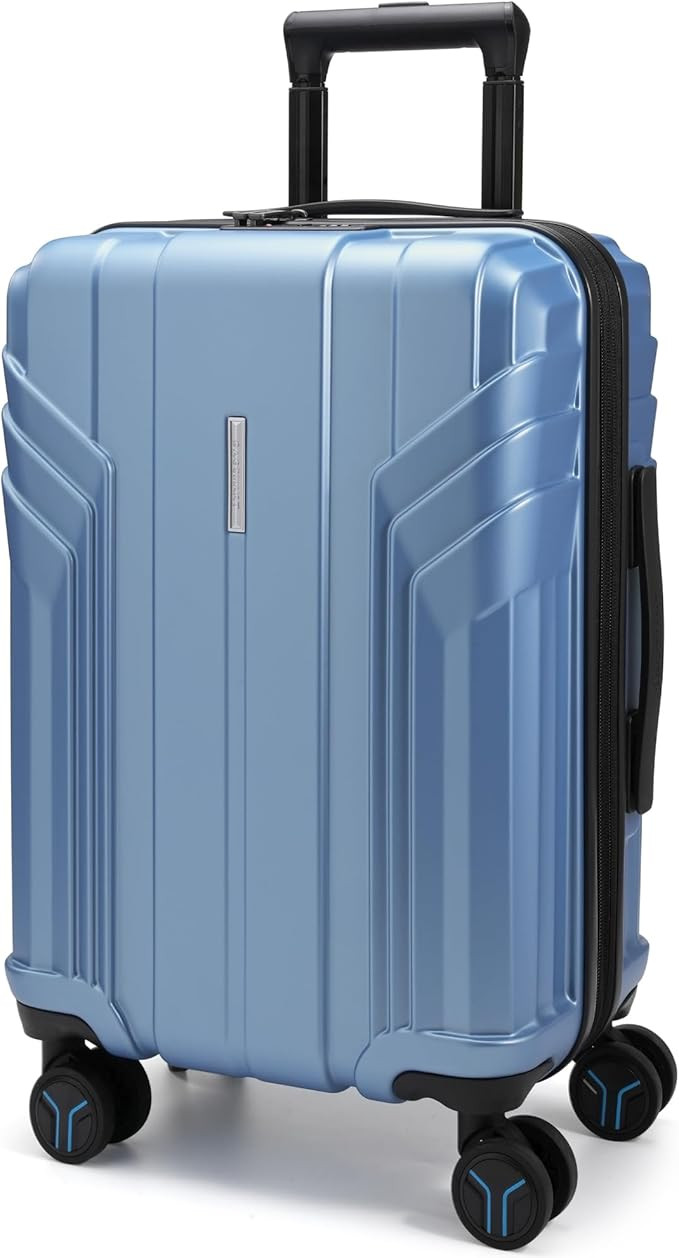 BAGSMART Expandable Carry On Luggage 22x14x9 Airline Approved, 1OO% PC Lightweight Hard Shell Sui... | Amazon (US)