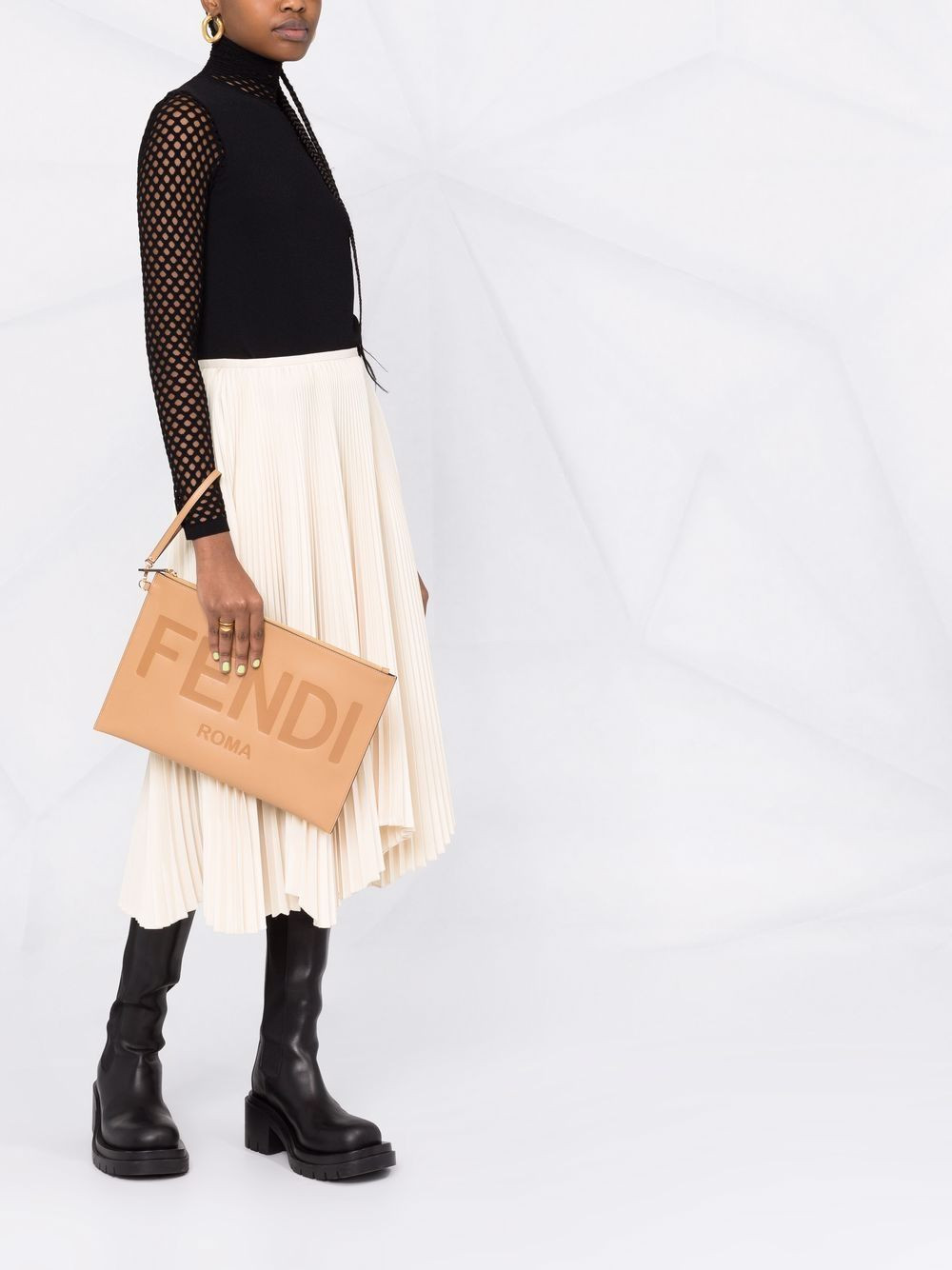 logo-stamped clutch bag | Farfetch (UK)