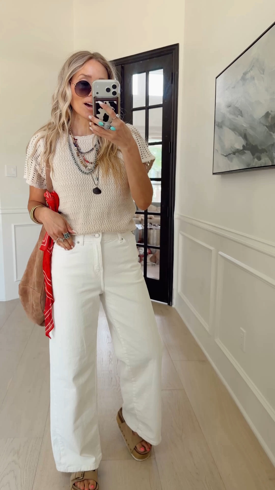 🤍 Loving how chic this outfit is—no one would ever guess it’s from Walmart✨👀 

The perfect casual outfit for everyday wear.

I’m wearing my tts in both (small / 4) 

5’5” // 120 lbs