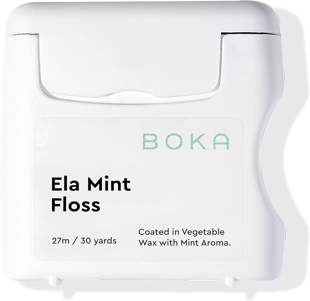 Boka Ela Mint Expandable Woven Dental Floss, Made from Plant-Based Vegetable Wax, Teflon-Free, 30... | Amazon (US)