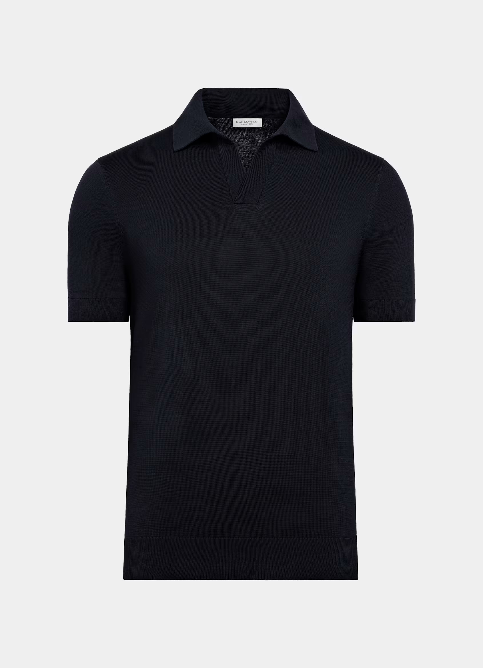 Navy Buttonless Polo
                                            
                               ... | Suitsupply (US)
