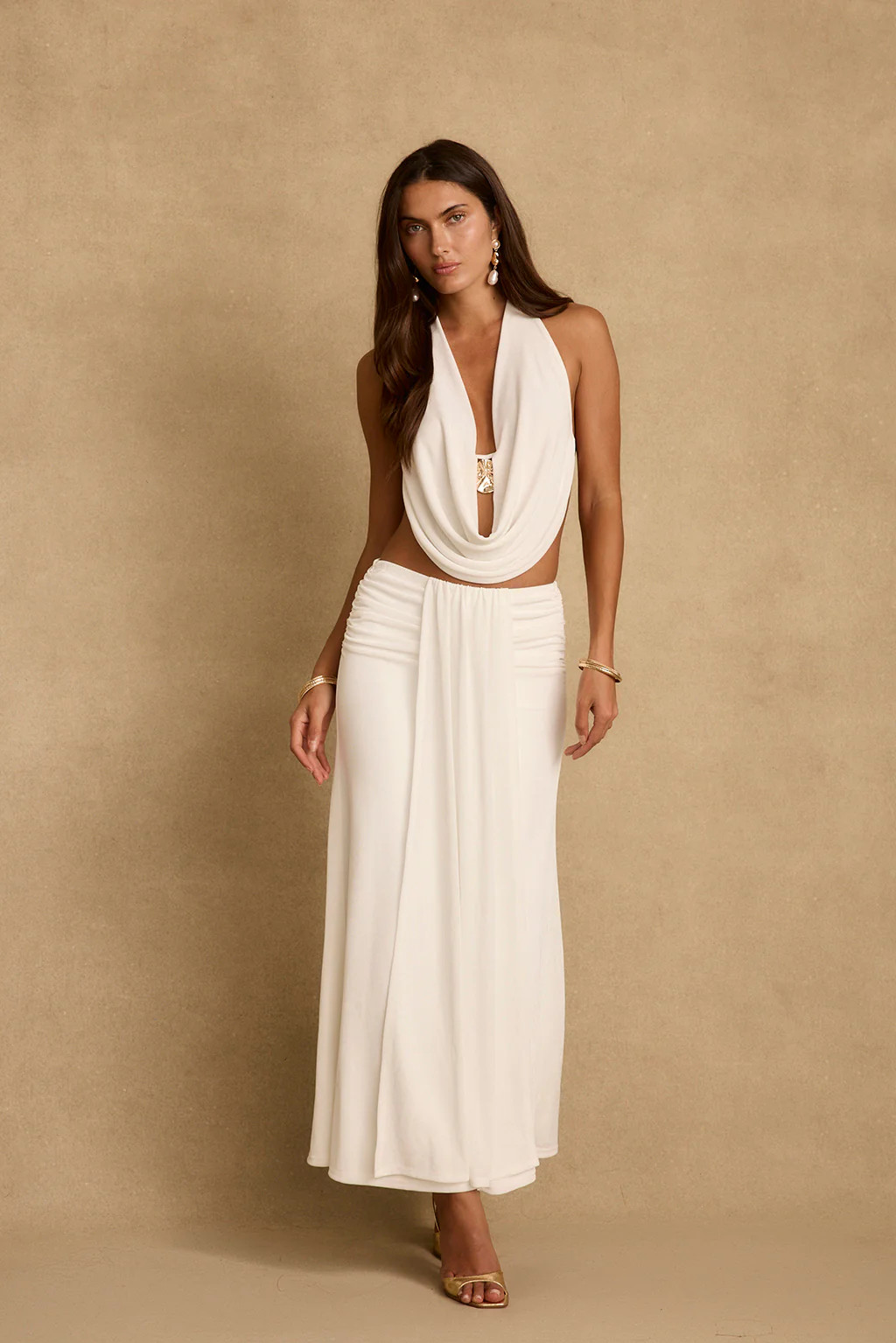 Emmeline White Maxi Skirt | 12th Tribe | 12th Tribe