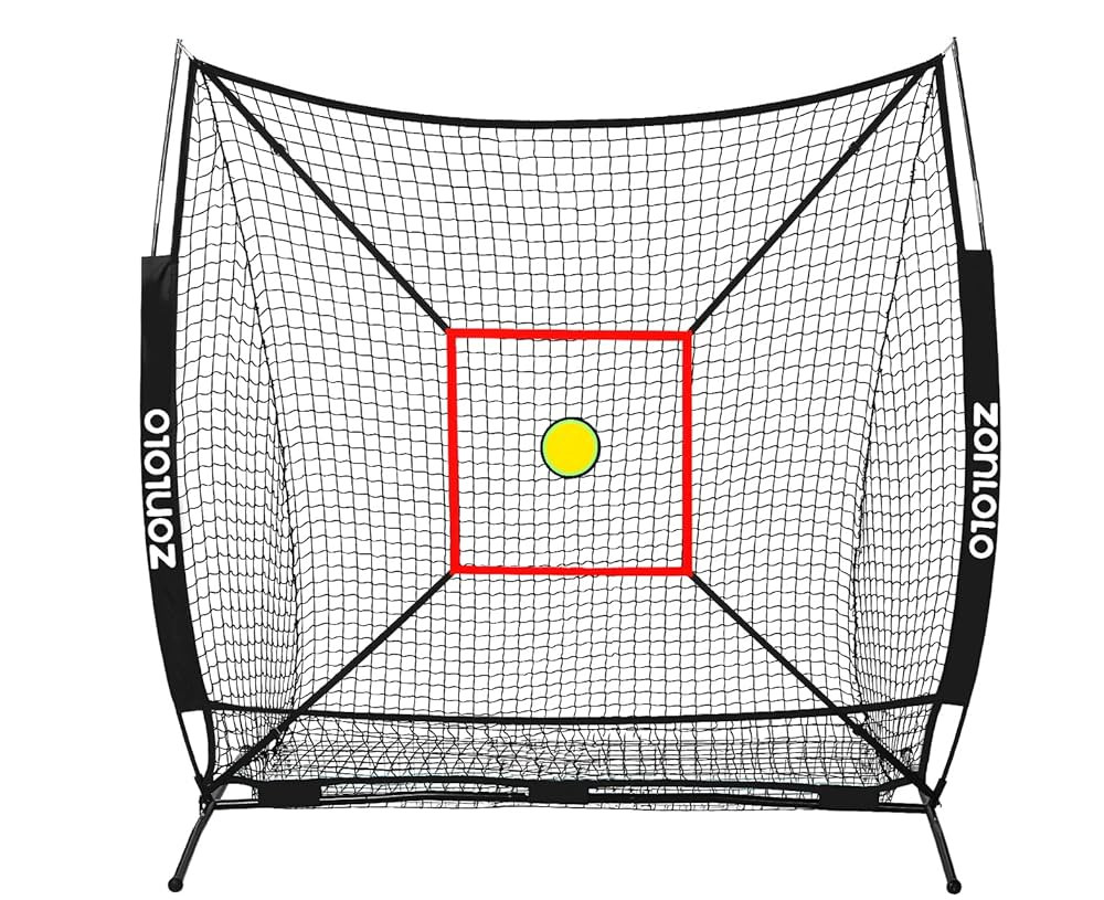 6 x 6 FT Baseball Net with 3 Diffferent Targets, Portable Practice Net for Batting，Hitting，Pi... | Amazon (US)