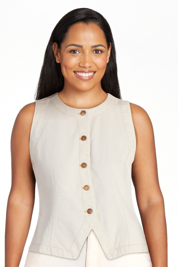 Time and Tru Women's Button Up Denim Vest, Sizes XS-XXXL | Walmart (US)