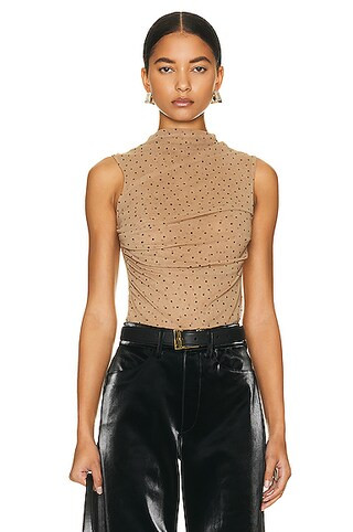 Mesh Sleeveless Twist Top | FWRD 