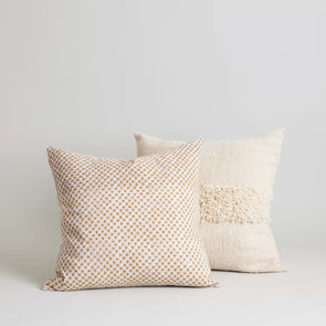 Puna Handwoven Ivory Pillow, 22x22 | Bloomist