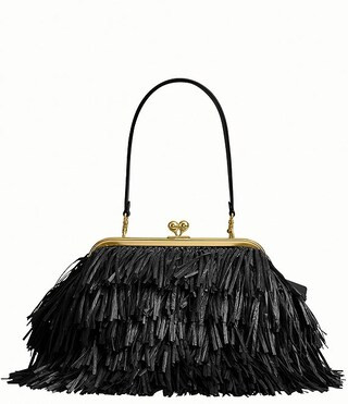 Kisslock Frame Bag 27 Straw Fringe Clutch Bag | Dillard's