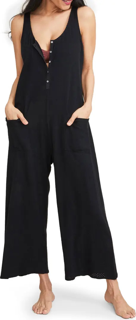 HATCH The Cotton Maternity Nursing Friendly Jumpsuit | Nordstrom | Nordstrom