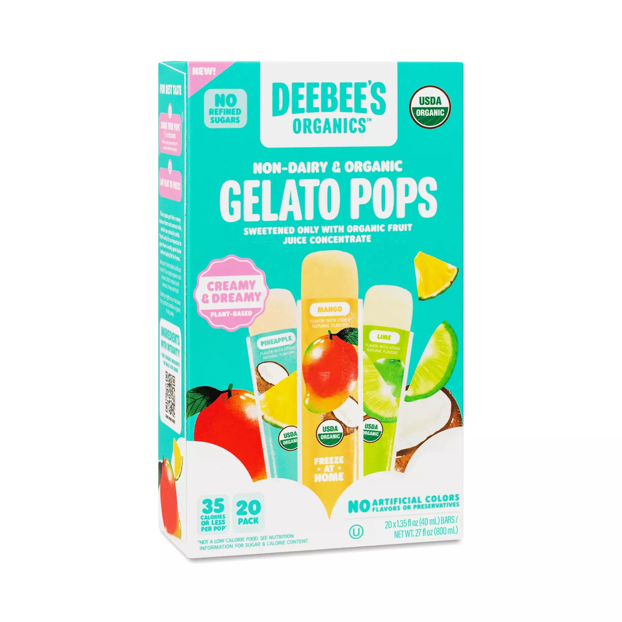 DeeBee's Organics, Non-Dairy Gelato Pops | Thrive Market