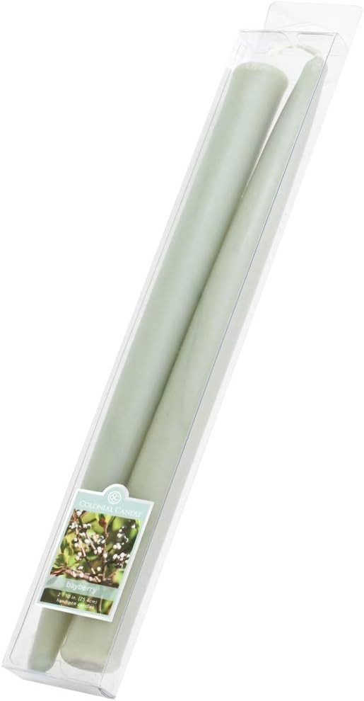 Colonial Candle Unscented Taper Candle, Hand-Dipped, Drip-Less & Smokeless, Premium Wax with Cott... | Amazon (US)