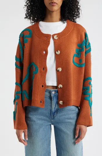 Dressed in Lala Rawr T-Rex Jacquard Cardigan | Nordstrom | Nordstrom