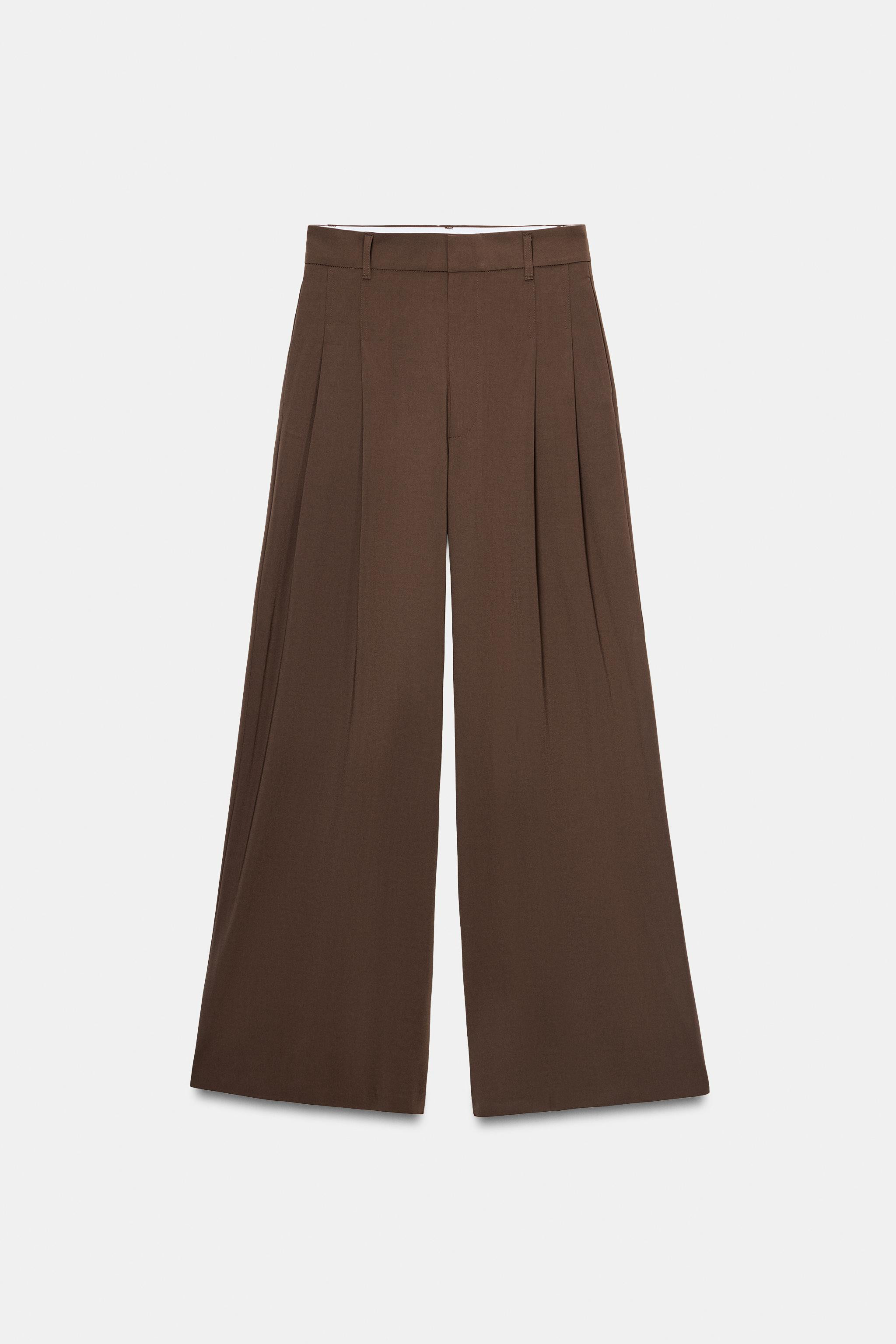 WIDE-LEG TROUSERS WITH DARTS | Zara US