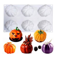 pc Pumpkin Silicone Mold Cavities Cupcake Baking Pan Mousse Tray Molds Kitchen Cake Decoration Fondant Mold For Halloween Halloween Decor Halloween P | SHEIN
